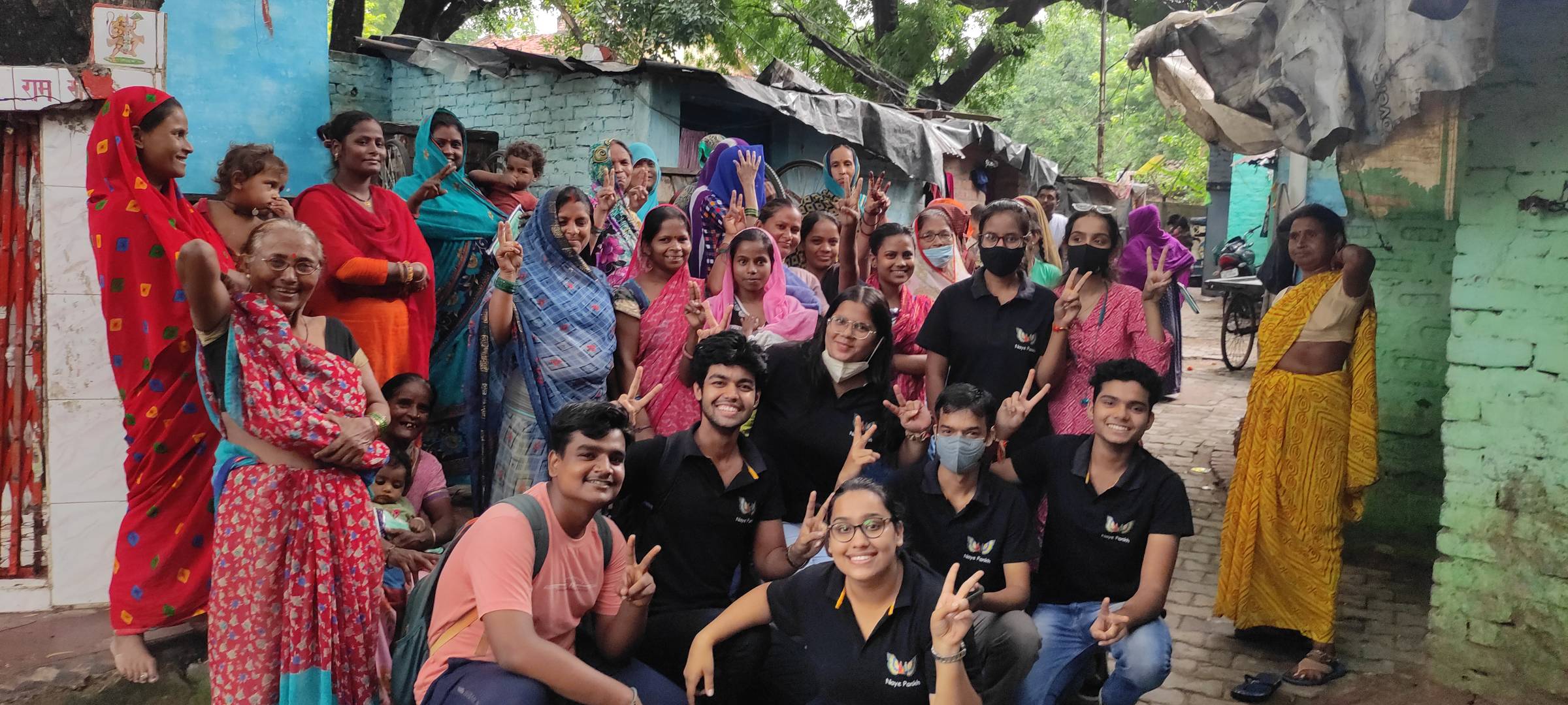 Volunteers at work